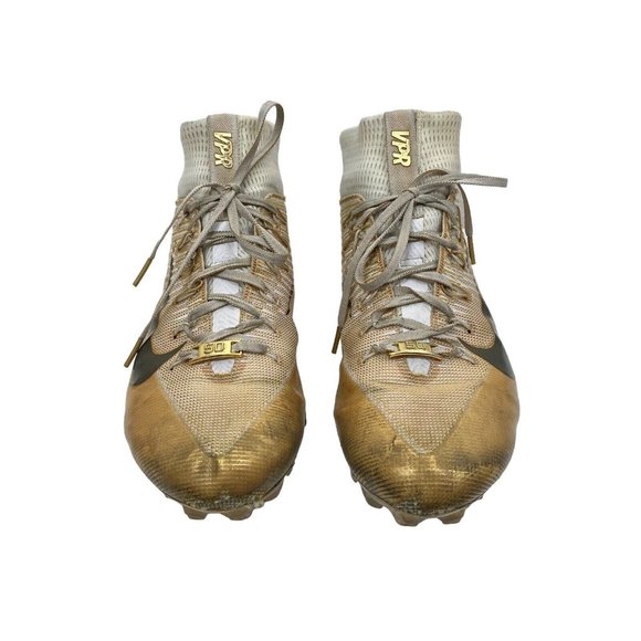 Nike Sz 12 Vapor‎ Untouchable 2 LE Super Bowl Edition 50 White/Gold 822293-107